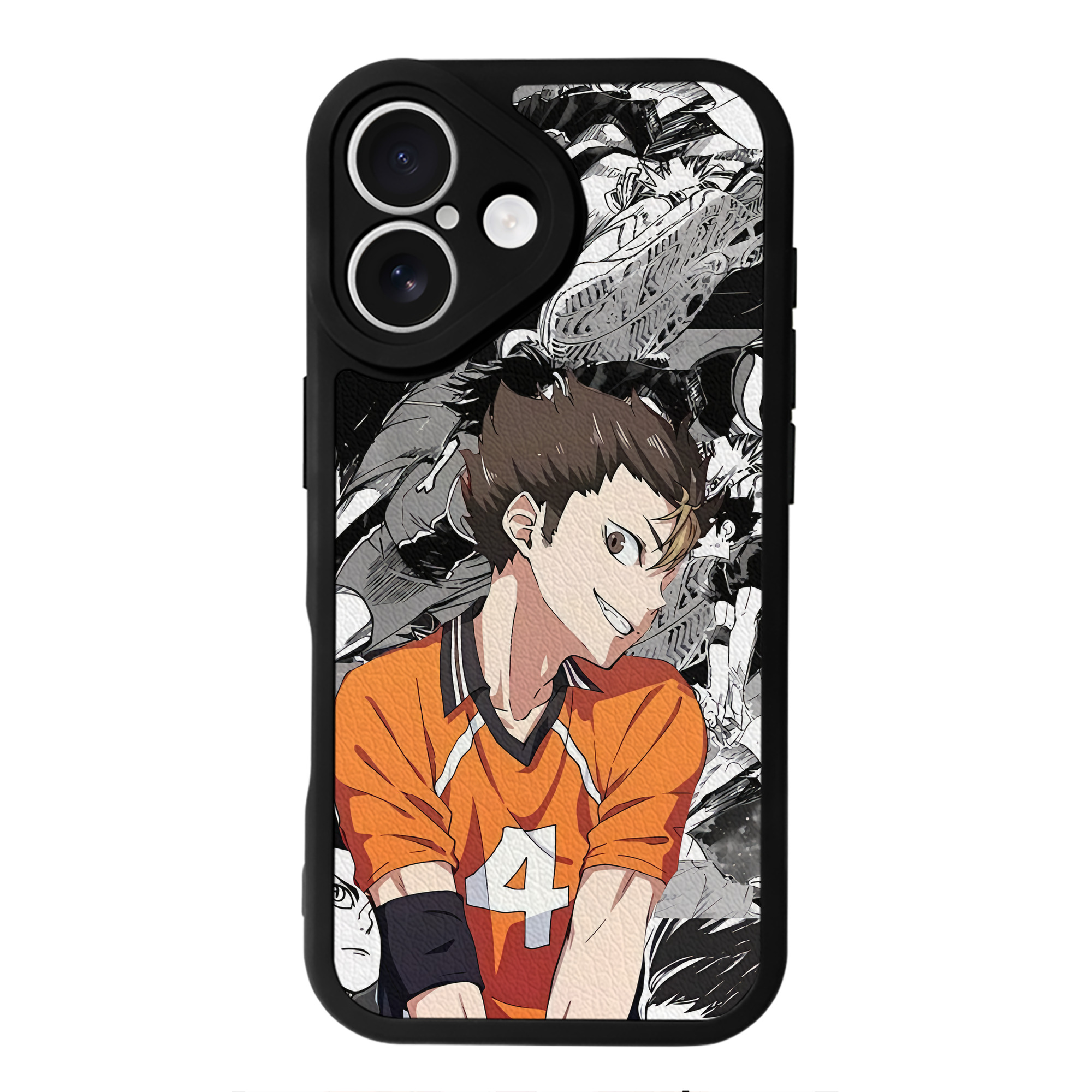 （画像用） ハイキュー!! Haikyu!! 【iPhone 16シリーズ対応】シリコンスマホケース（レザー調） 材質：シリコン